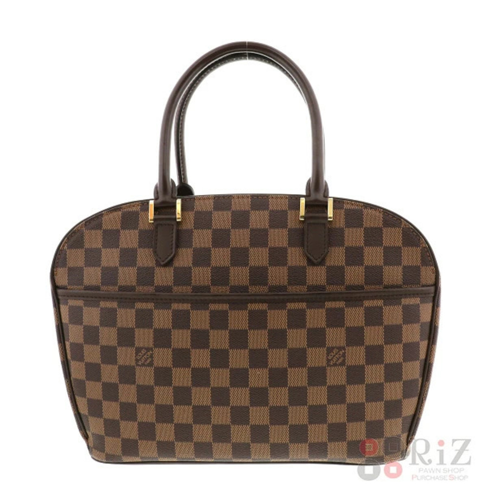LOUIS VUITTON Saria Horizontal Bag Handbag Damier Ebene Brown